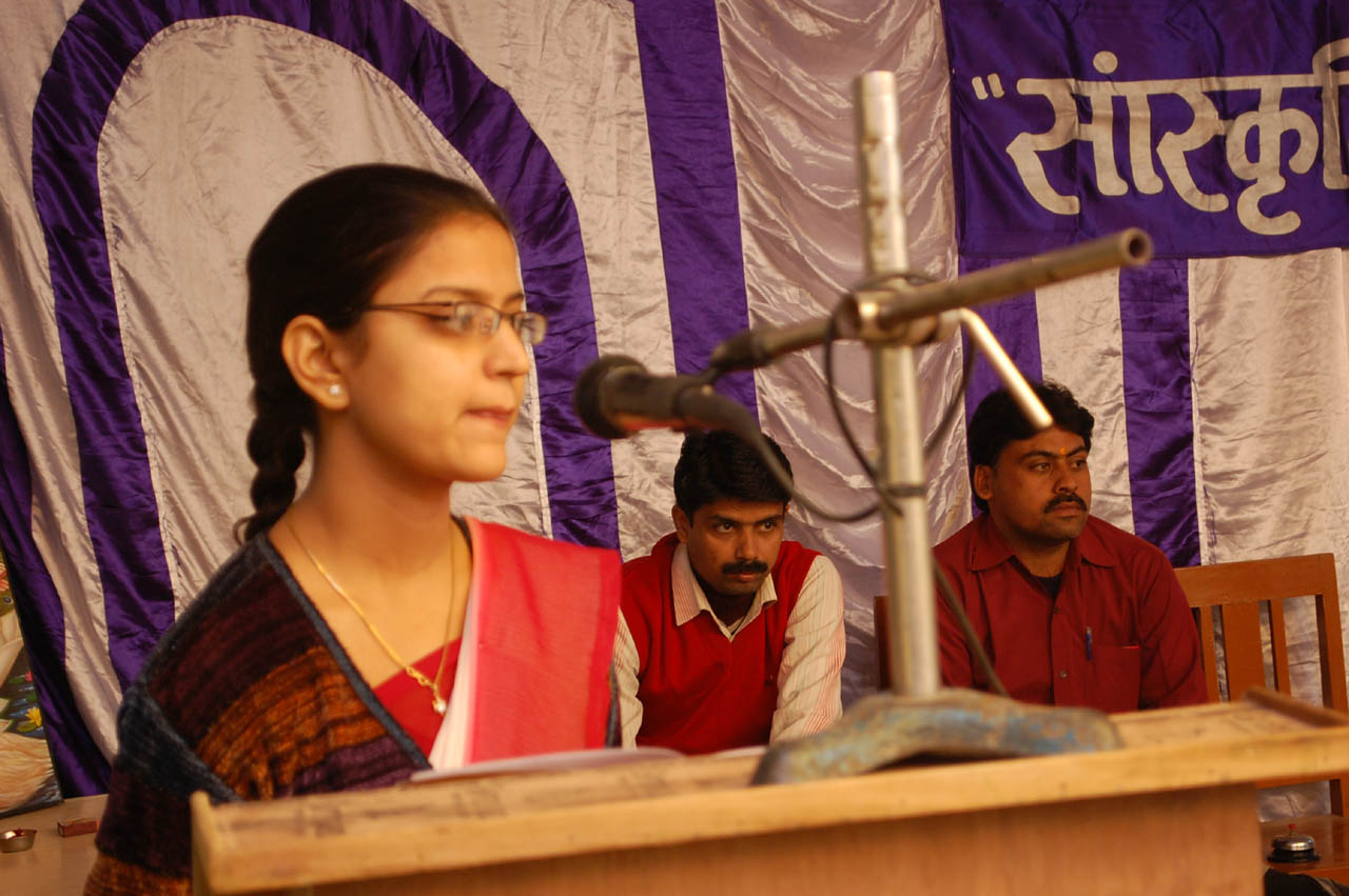 Student Performing on stage